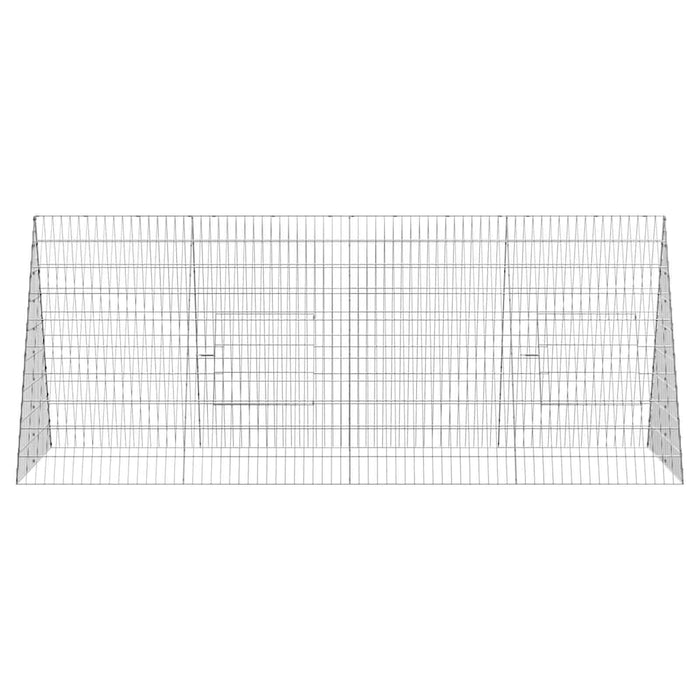 Cușcă pentru pui Argintiu 215 x 100 x 85 cm Oțel Galvanizat - WALTI WALTI