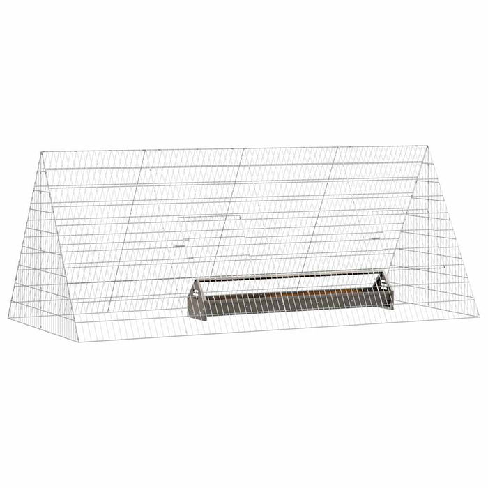 Cușcă pentru pui Argintiu 215 x 100 x 85 cm Oțel Galvanizat - WALTI WALTI