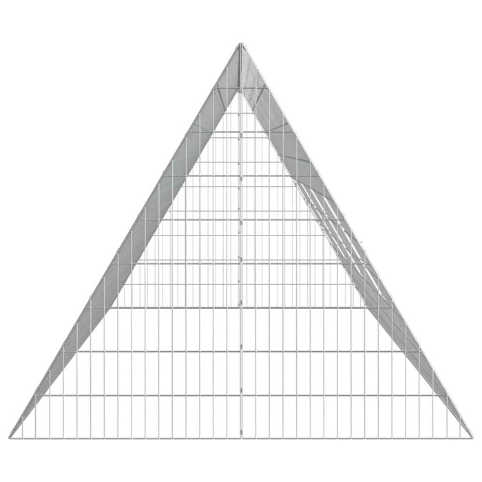 Cușcă pentru pui Argintiu 430 x 100 x 85 cm Oțel Galvanizat - WALTI WALTI