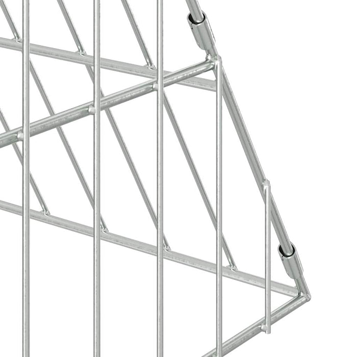 Cușcă pentru pui Argintiu 650 x 100 x 85 cm Oțel Galvanizat - WALTI WALTI