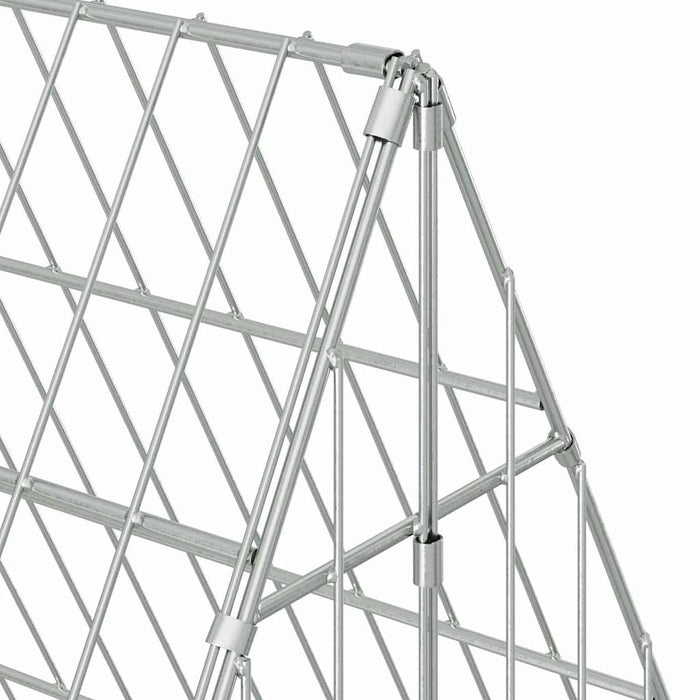 Cușcă pentru pui Argintiu 650 x 100 x 85 cm Oțel Galvanizat - WALTI WALTI