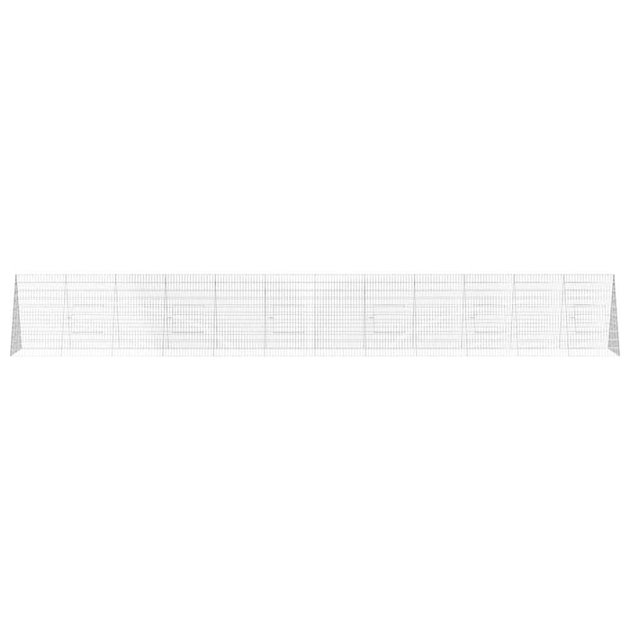 Cușcă pentru pui Argintiu 650 x 100 x 85 cm Oțel Galvanizat - WALTI WALTI