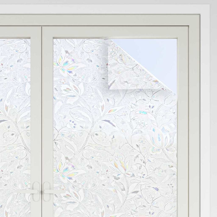 Folie pentru geamuri Model flori 90 x 500 cm PVC - WALTI WALTI