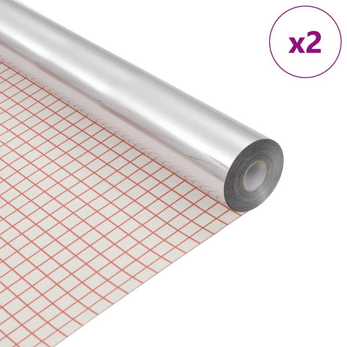 Folie de oglindă autocolantă 60 x 200 cm 2 buc. Argintiu PET WALTI