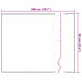 Folie de oglindă autoadezivă 90 x 200 cm 2 buc. Argintiu PET - WALTI WALTI