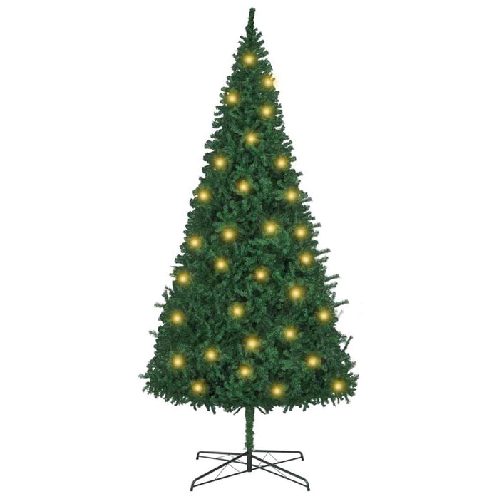 Brad de Crăciun cu lumini decorative cu coarde Verde 400 cm PVC WALTI