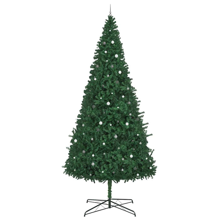 Brad de Crăciun cu lumini decorative cu coarde Verde 400 cm PVC WALTI
