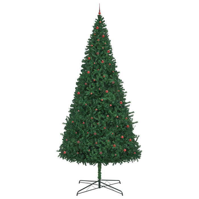 Brad de Crăciun cu lumini decorative cu coarde Verde 400 cm PVC WALTI
