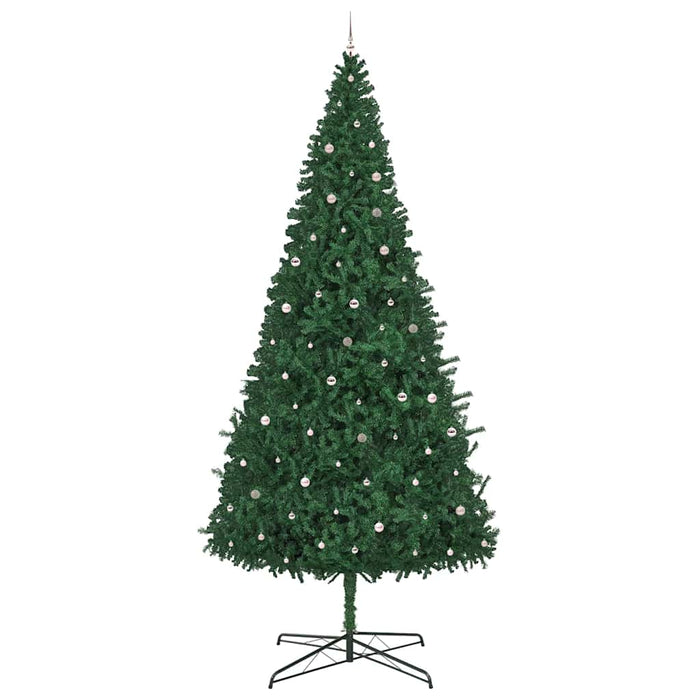 Brad de Crăciun cu lumini decorative cu coarde Verde 400 cm PVC WALTI