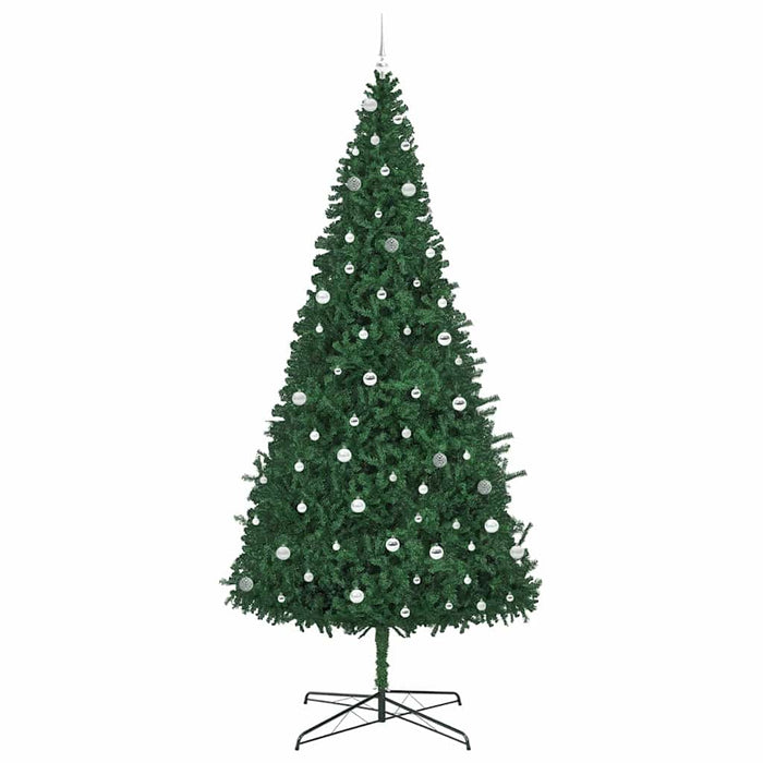Brad de Crăciun cu lumini decorative cu coarde Verde 400 cm PVC WALTI