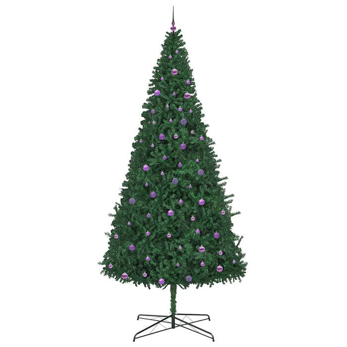 Brad de Crăciun cu lumini decorative cu coarde Verde 400 cm PVC WALTI