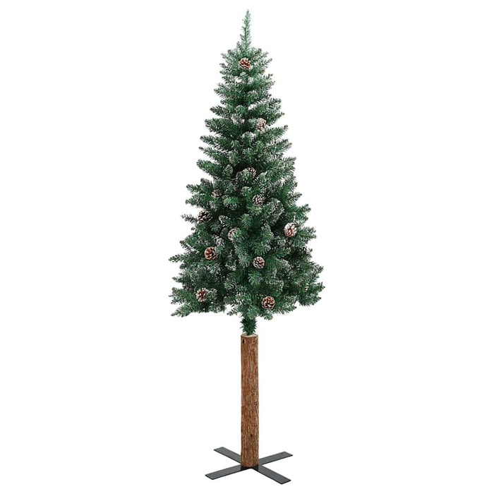 Brad de Crăciun subțire cu 150 LED Verde și alb 150 cm - WALTI WALTI