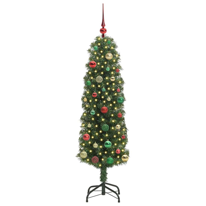Brad de Crăciun artificial Verde 150 cm PVC și oțel și plastic - WALTI WALTI