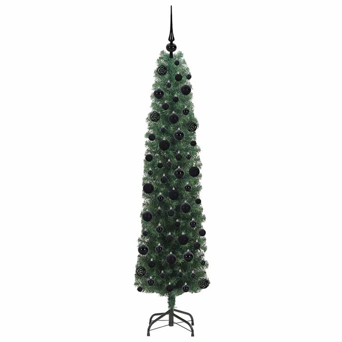 Brad de Crăciun artificial Verde 180 cm PVC și oțel și plastic - WALTI WALTI