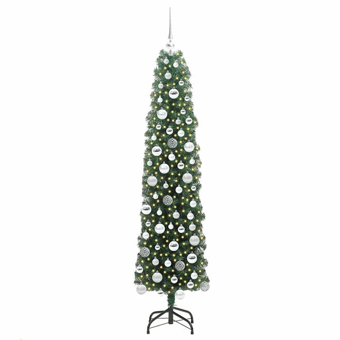 Brad de Crăciun artificial Verde 180 cm PVC și oțel și plastic - WALTI WALTI