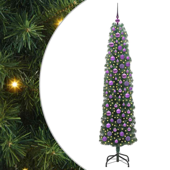 Brad de Crăciun artificial Verde 180 cm PVC și oțel și plastic - WALTI WALTI