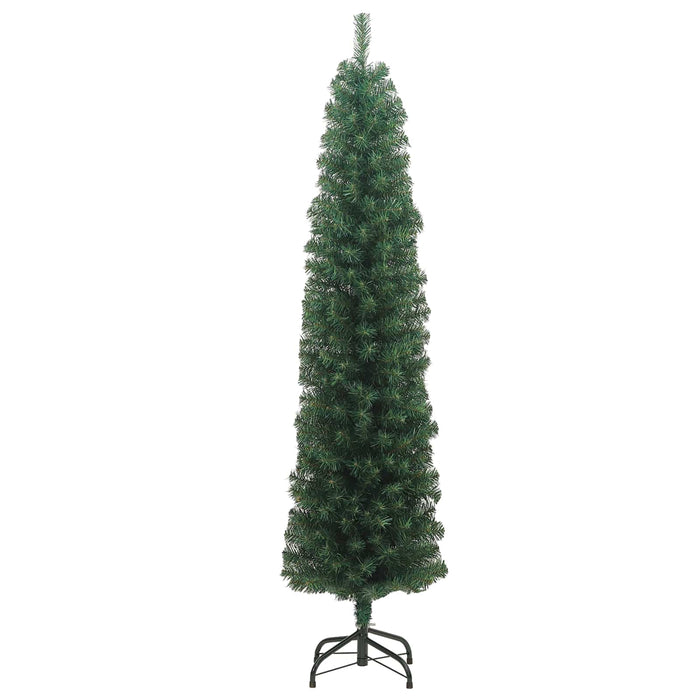 Brad de Crăciun artificial Verde 210 cm PVC și oțel și plastic - WALTI WALTI