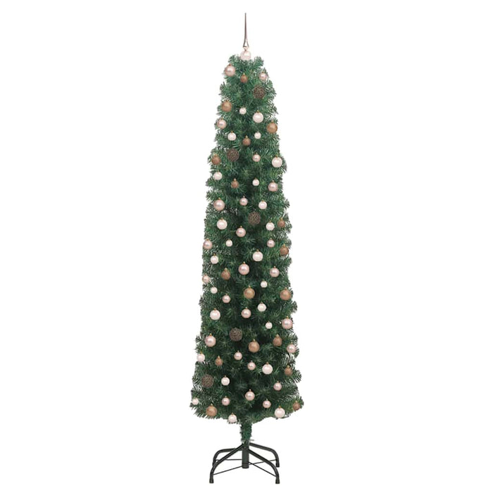 Brad de Crăciun artificial Verde 210 cm PVC și oțel și plastic - WALTI WALTI