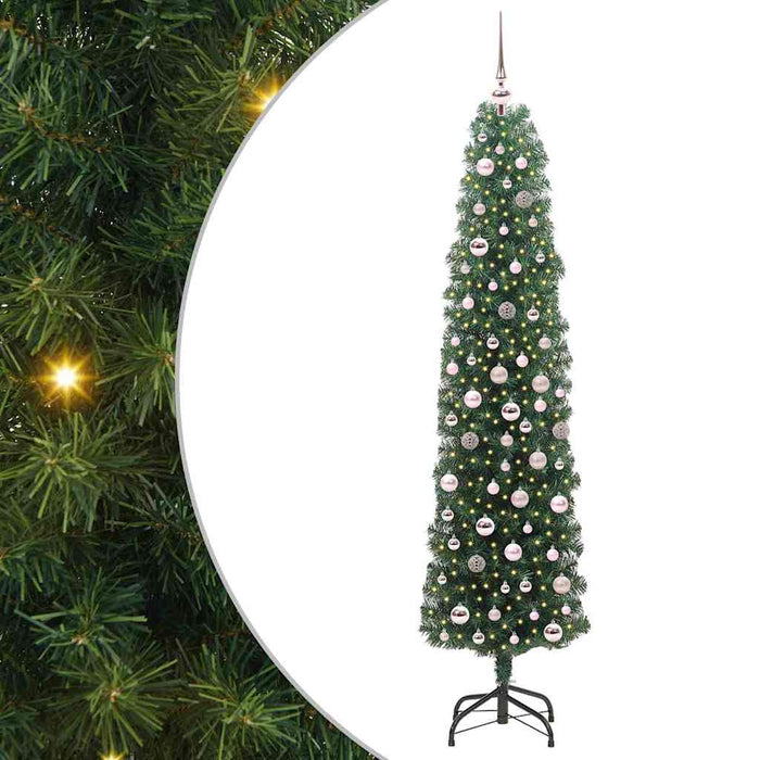 Brad de Crăciun artificial Verde 210 cm PVC și oțel și plastic WALTI