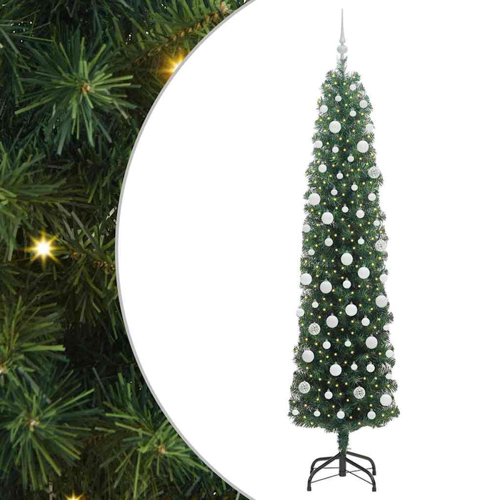 Brad de Crăciun artificial Verde 210 cm PVC și oțel și plastic WALTI