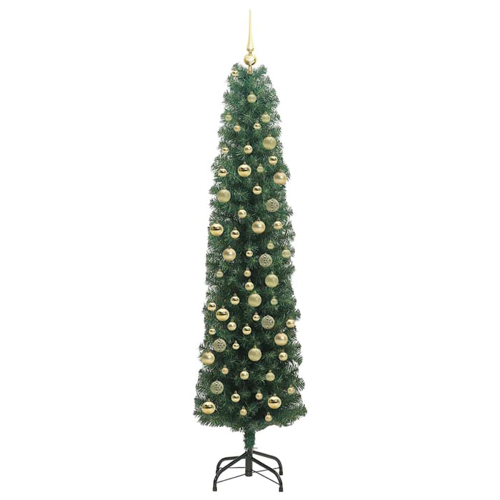 Brad de Crăciun artificial Verde 210 cm PVC și oțel și plastic - WALTI WALTI