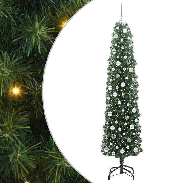 Brad de Crăciun artificial Verde 210 cm PVC și oțel și plastic WALTI