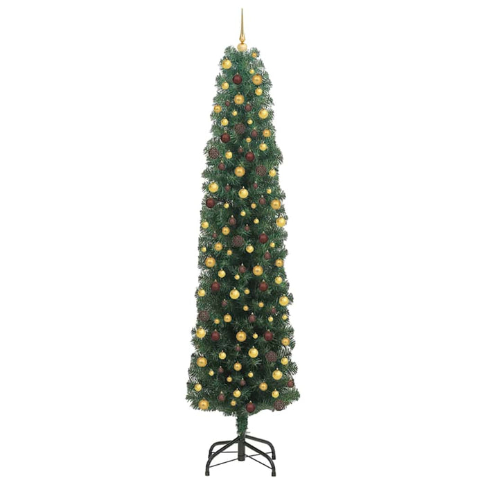 Brad de Crăciun artificial Verde 240 cm PVC și oțel și plastic WALTI