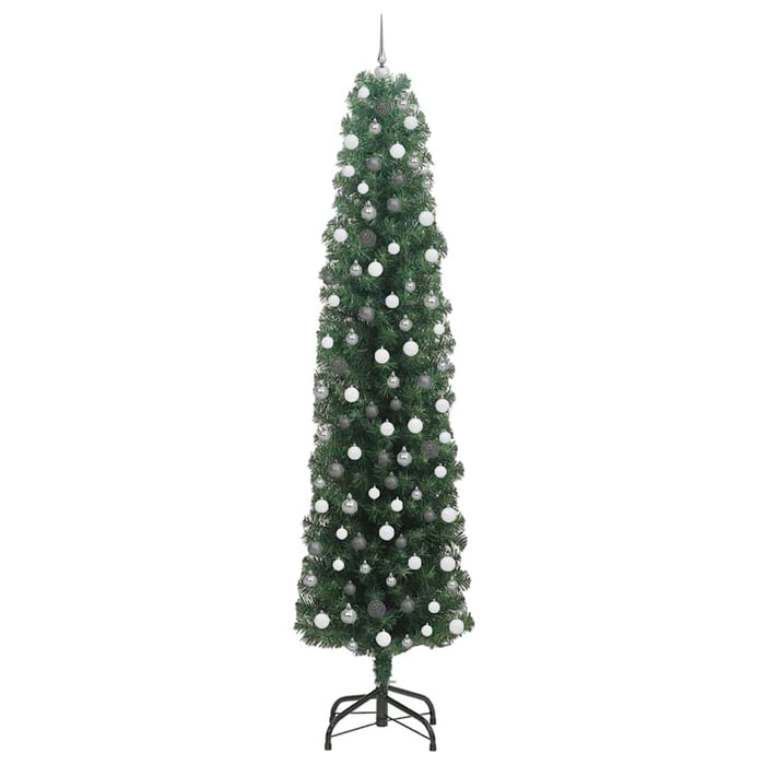 Brad de Crăciun artificial Verde 240 cm PVC și oțel și plastic - WALTI WALTI