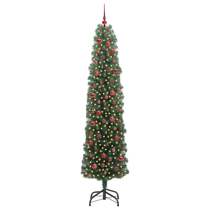 Brad de Crăciun artificial Verde 240 cm PVC și oțel și plastic - WALTI WALTI