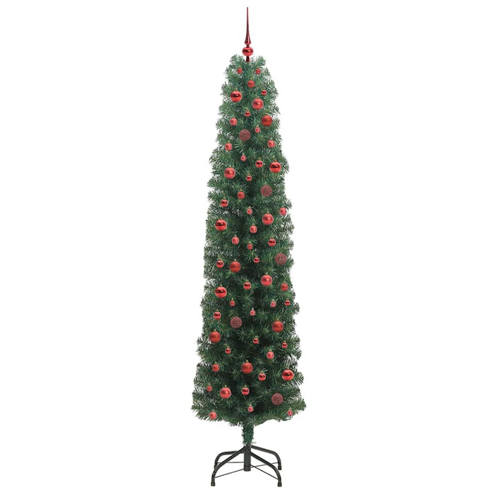 Brad de Crăciun artificial Verde 240 cm PVC și oțel și plastic - WALTI WALTI