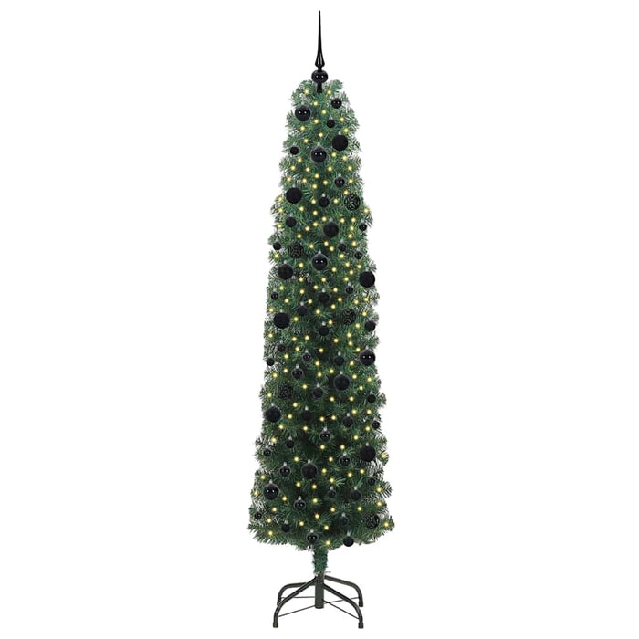 Brad de Crăciun artificial Verde 240 cm PVC și oțel și plastic - WALTI WALTI