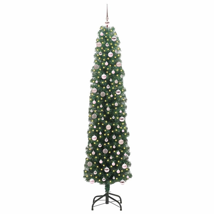 Brad de Crăciun artificial Verde 240 cm PVC și oțel și plastic - WALTI WALTI