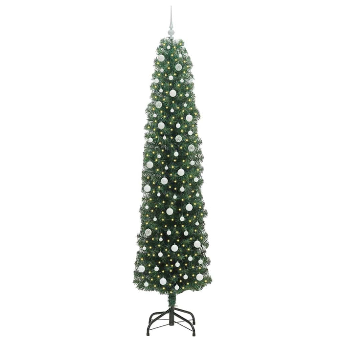 Brad de Crăciun artificial Verde 240 cm PVC și oțel și plastic - WALTI WALTI