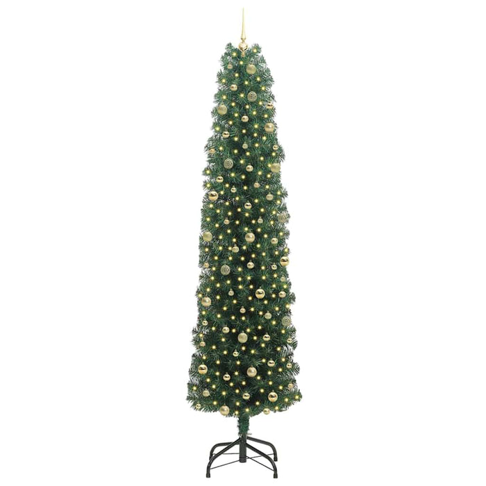 Brad de Crăciun artificial Verde 240 cm PVC și oțel și plastic WALTI