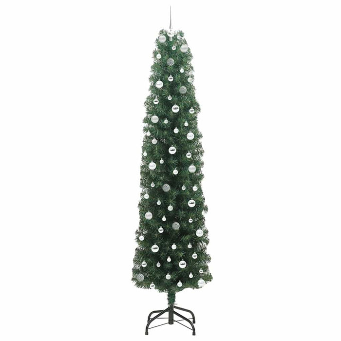 Brad de Crăciun artificial Verde 240 cm PVC și oțel și plastic - WALTI WALTI