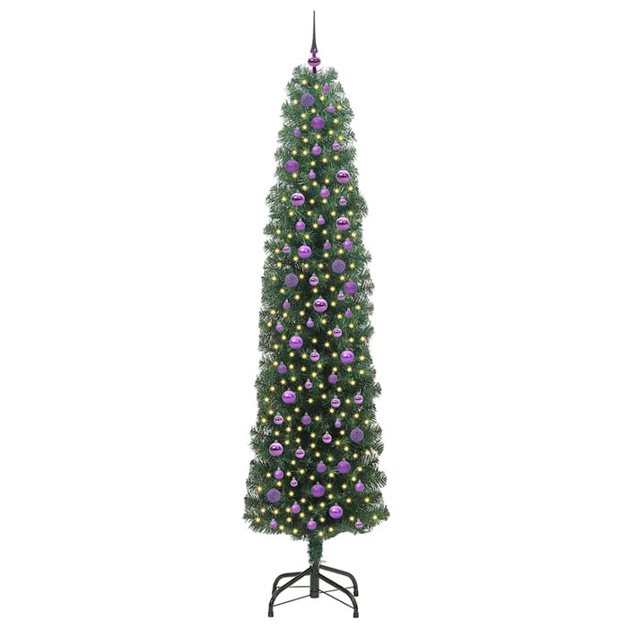 Brad de Crăciun artificial Verde 240 cm PVC și oțel și plastic - WALTI WALTI