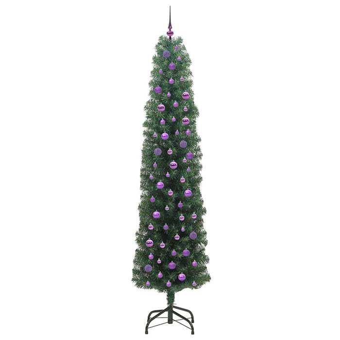 Brad de Crăciun artificial Verde 240 cm PVC și oțel și plastic - WALTI WALTI