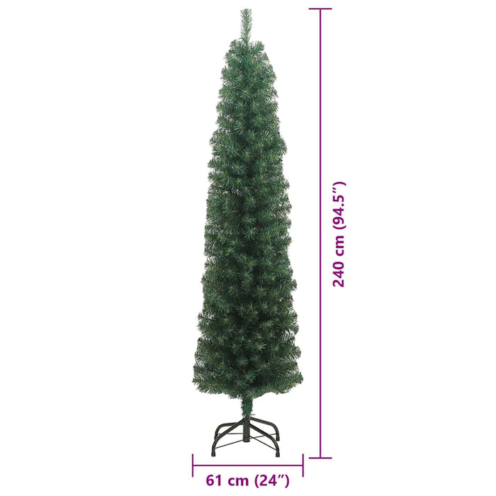 Brad de Crăciun artificial Verde 240 cm PVC și oțel și plastic - WALTI WALTI