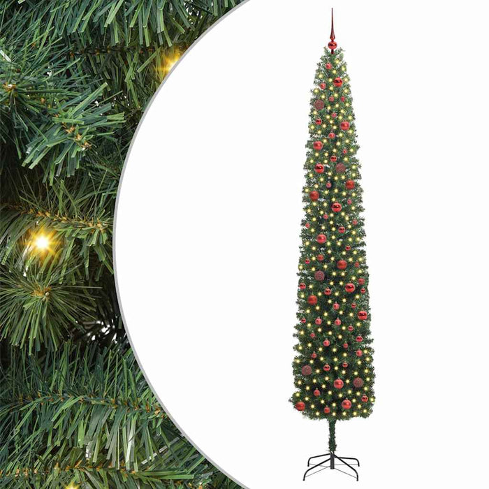 Brad de Crăciun artificial Verde 270 cm PVC și oțel și plastic WALTI