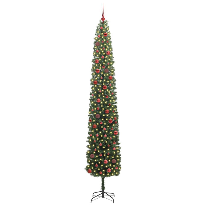 Brad de Crăciun artificial Verde 270 cm PVC și oțel și plastic WALTI