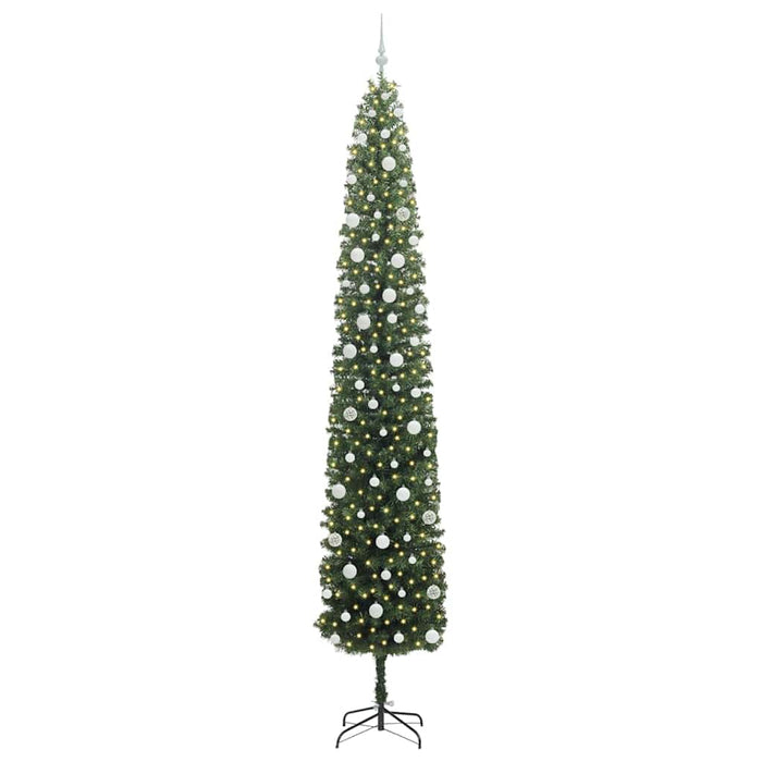 Brad de Crăciun artificial Verde 270 cm PVC și oțel și plastic - WALTI WALTI