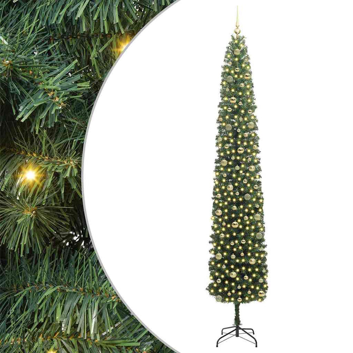 Brad de Crăciun artificial Verde 270 cm PVC și oțel și plastic WALTI
