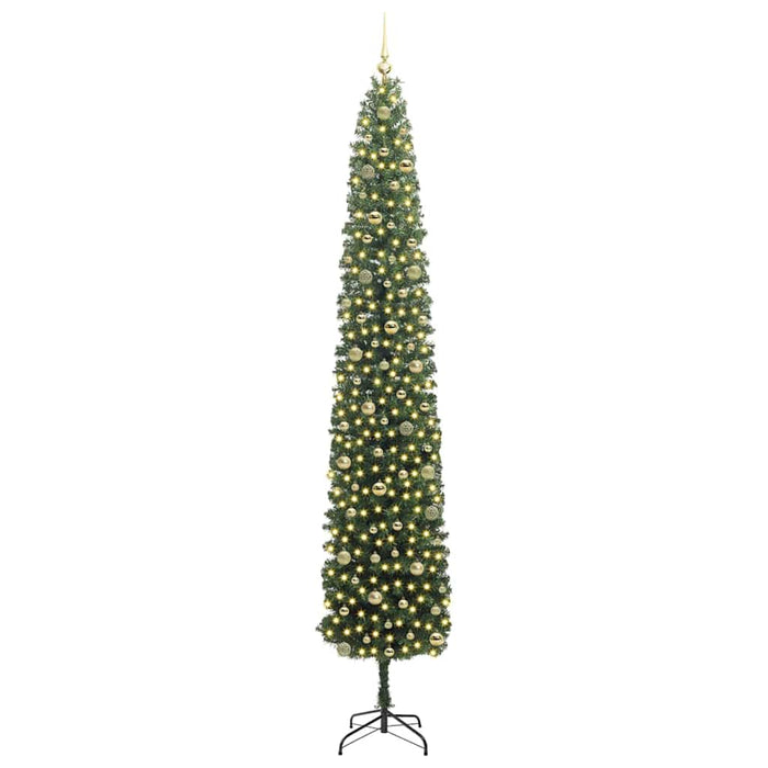 Brad de Crăciun artificial Verde 270 cm PVC și oțel și plastic WALTI