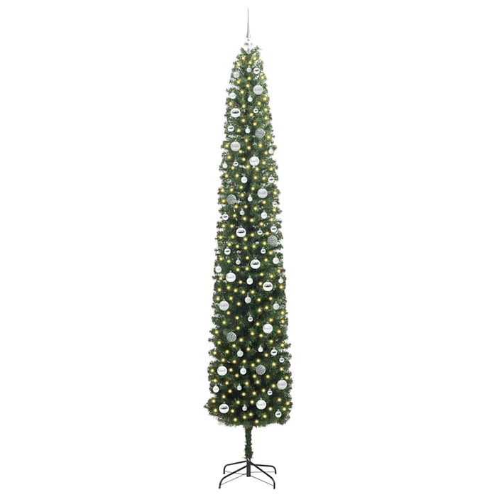 Brad de Crăciun artificial Verde 270 cm PVC și oțel și plastic WALTI