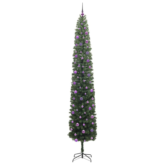 Brad de Crăciun artificial Verde 270 cm PVC și oțel și plastic - WALTI WALTI