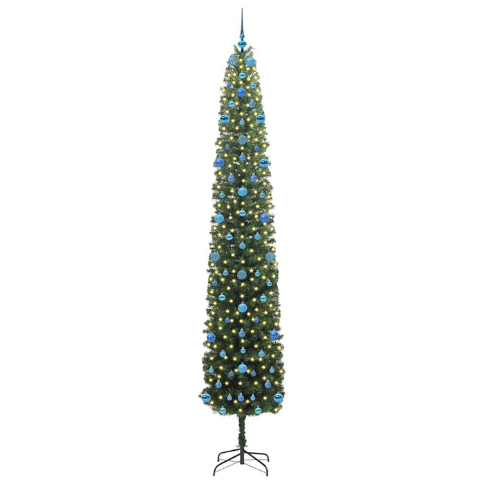 Brad de Crăciun artificial Verde 270 cm PVC și oțel și plastic - WALTI WALTI