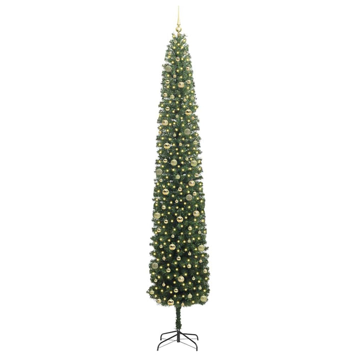 Brad de Crăciun artificial Verde 300 cm PVC și oțel și plastic - WALTI WALTI
