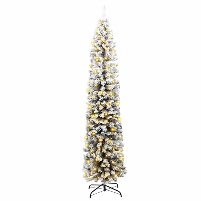 Brad de Crăciun subțire Verde 55 x 55 x 210 cm Plastic și metal - WALTI WALTI