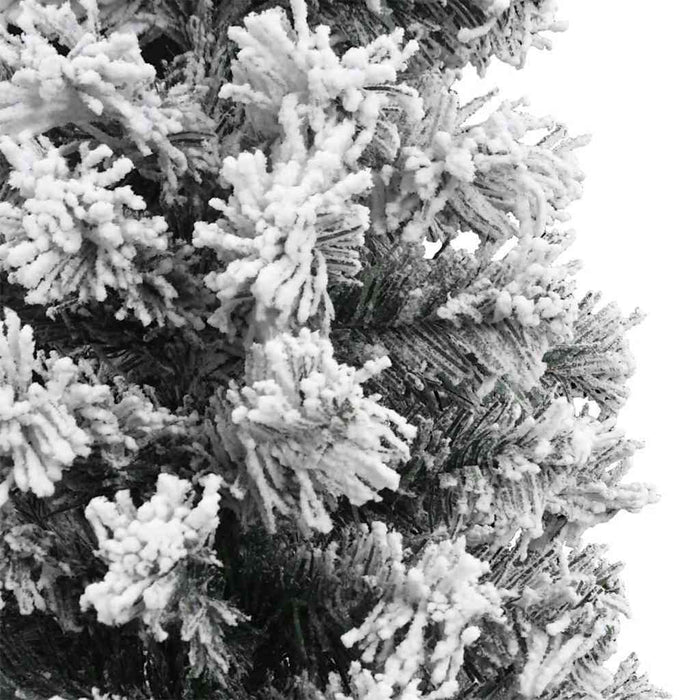 Brad de Crăciun slim 300 LED-uri & Zăpadă îmbrăcat verde 240 cm - WALTI WALTI