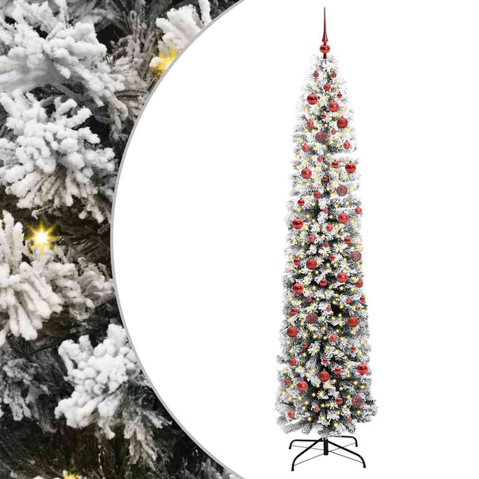 Brad de Crăciun artificial Verde 240 cm PVC și oțel și plastic - WALTI WALTI